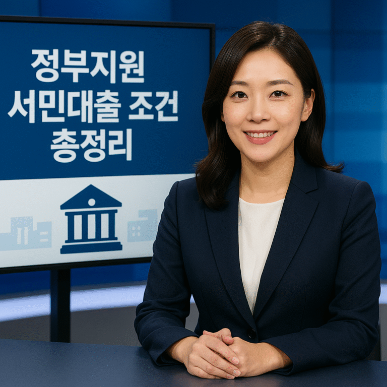 서민대출조건 총정리