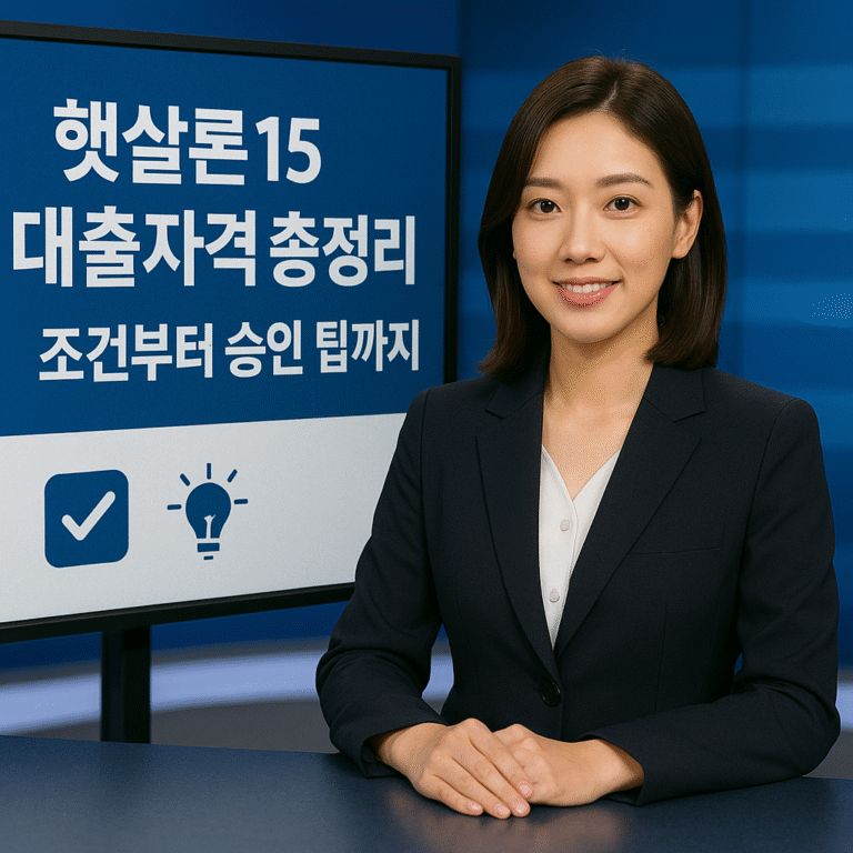 햇살론15 대출자격 총정리