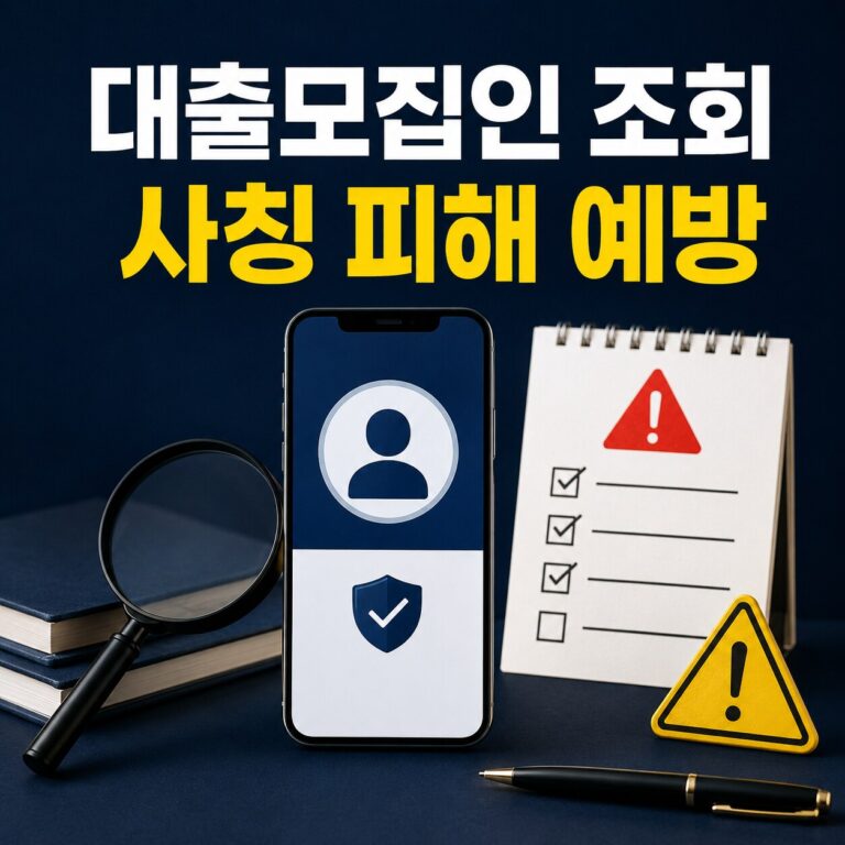 대출모집인 조회로 사칭 대출 피해를 예방하는 확인 과정